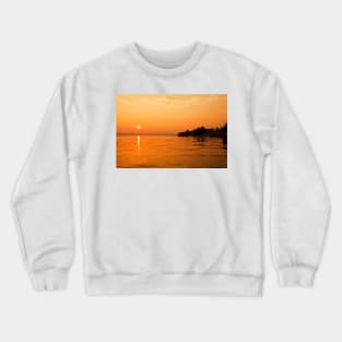 Sirmione Sunset over Lake Garda Crewneck Sweatshirt